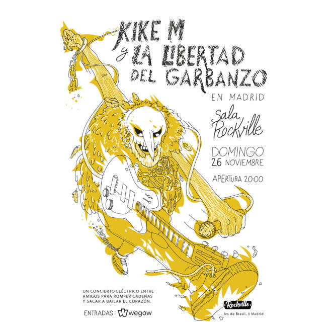 Kike M en Madrid con La libertad del garbanzo